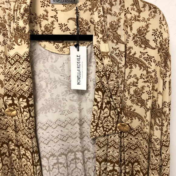 Novella Royale NWT Rust Hazley jacket/kimono - Picture 5 of 7
